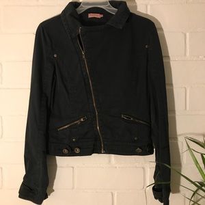 Leshop || Jean moto jacket black size medium